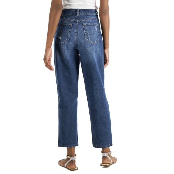 INC International Concepts Women's High Rise Ripped Mom Jeans Size 6/28 - Picture 5 of 6